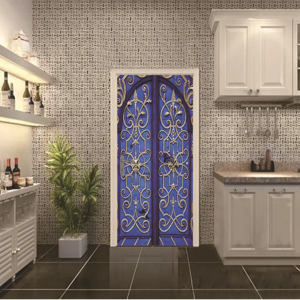 Мусульманская религиозная настенная дверь наклейки дверь гостиная настенные наклейки Настенная Наклейка для дома