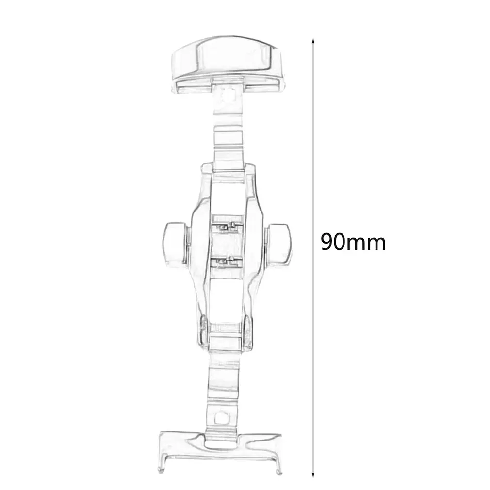 18 мм/20 мм/22 мм, Универсальная металлическая пряжка для часов, новинка, прочная, для использования, двойная складная застежка-бабочка, аксессуары для часов