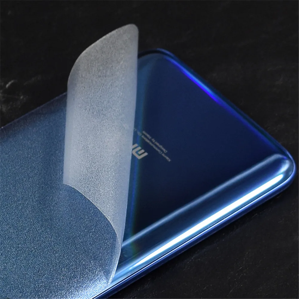 Clear Carbon Fiber Soft Film For Xiaomi Mi 9 Mi9 Mi 8 Lite MiX3 Transparent Sticker For Redmi Note 7 5 Pro Screen Protector Film (4)
