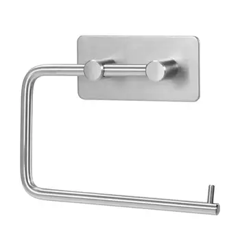 

304 Toilet Paper Holder Storage Bathroom Kitchen Paper Towel Dispenser Stick On Sticky Tissue Roll Hanger Wall Mount