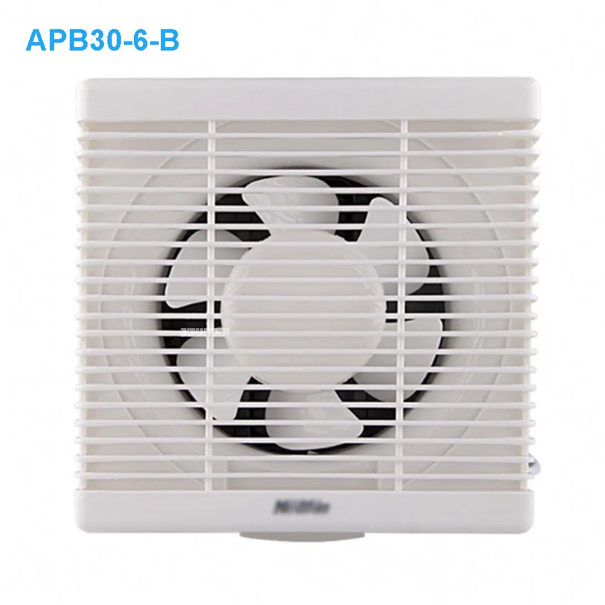 APB30-6-B вентилятор для окна ванной комнаты вытяжной вентилятор для туалета ванной настенный бесшумный вытяжной вентилятор 14 дюймов Размер панели 401*401 мм белый