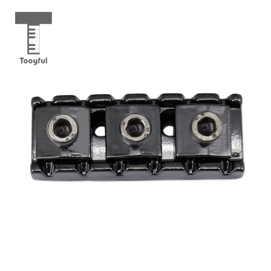 Tooyful Electric Guitar String Locking Nut with Allen Wrench Screws for Tremolo Bridge 43mm