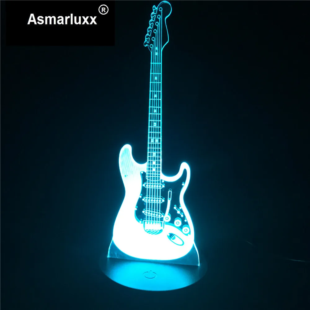 Asmarluxx Guitar 3d led lamp0006