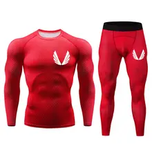 Мужская одежда для фитнеса, для спортзала, для фитнеса, мужская длинная футболка, леггинсы, мужской компрессионный комплект, модная футболка,, мужской костюм из двух предметов