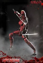 1/6th scale figure Female warrior Lady Katana in Deadpool clothing 12″ Action figure doll Collectible Plastic Model Toys