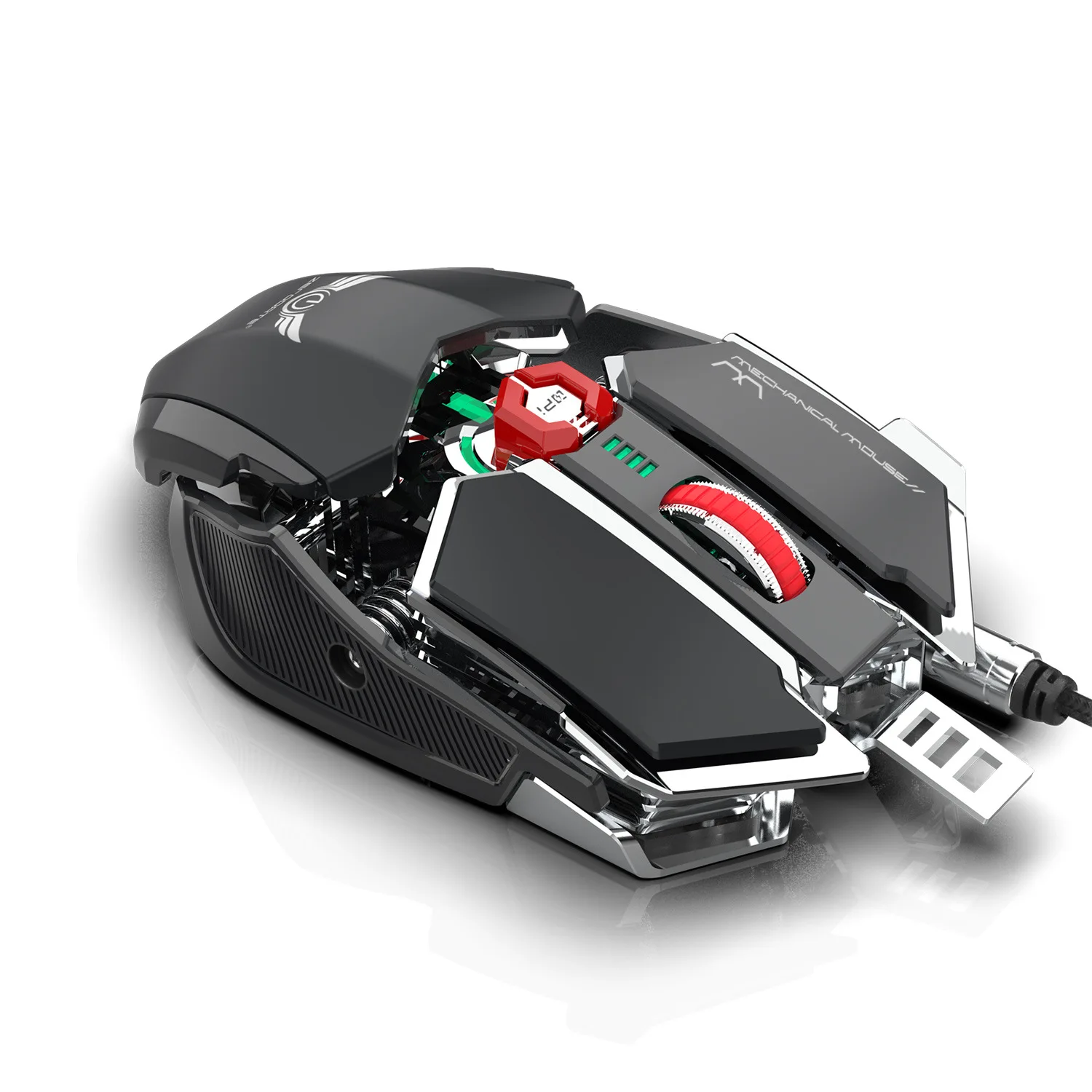 ZERODATE LD-MS500, регулируемая, 4000 dpi, RGB дыхательный светильник, игровая мышь, профессиональная Механическая игровая мышь, эргономичная игровая мышь