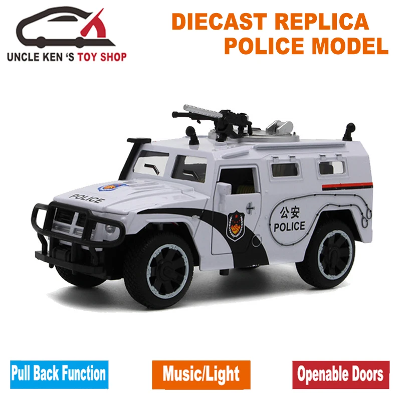  1/32 Scale Model Diecast GAZ Tiger 15Cm Metal Replica Car Boys Kids Alloy Toys With Gift Box/Sound/
