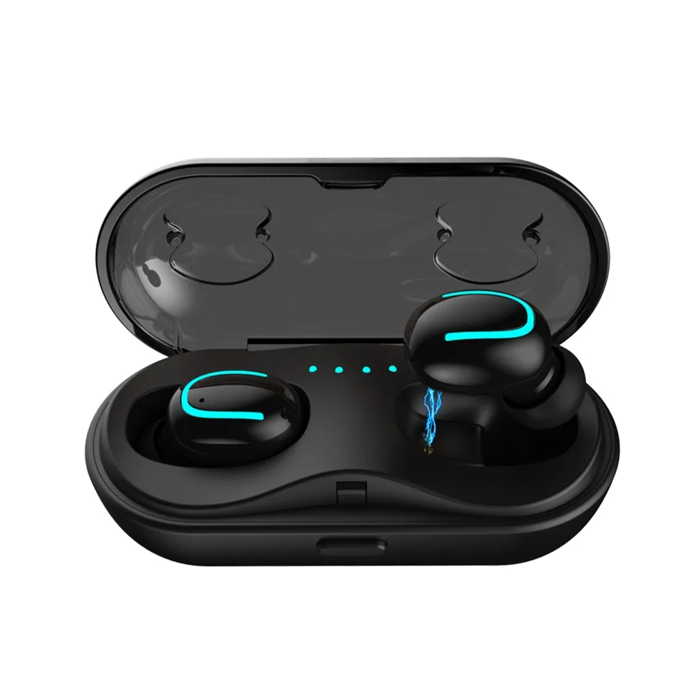 

YiJue Bluetooth 5.0 TWS Wireless Earphone Mini Twins In-Ear Earbud with Mic Portable Charging Box for Smartphones PC