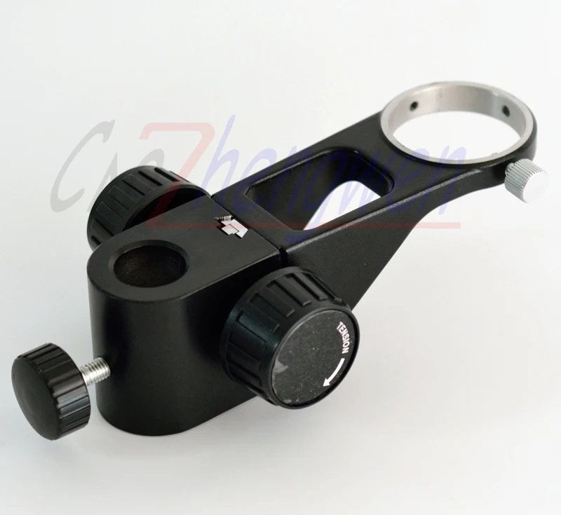 microscopios 50mm de diametro novo ajustavel microscopio estereo suporte braco articulado microscopio engrenagem