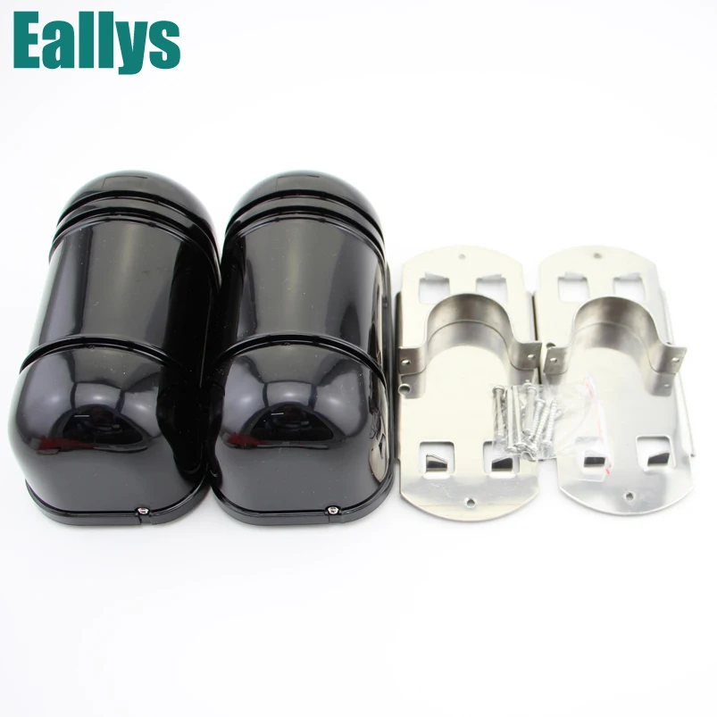 

Wired 100M Alarm Dual Beam Photoelectric Infrared LED Detector Tamper Alarm Output