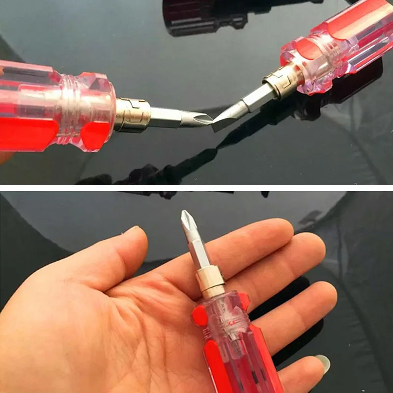 Mini Multitool Bidirectional Interchangeable Head Torx Screwdriver Phillips & Flat Tip Screwdriver For DTY Repair Tools DAJ014 (7)