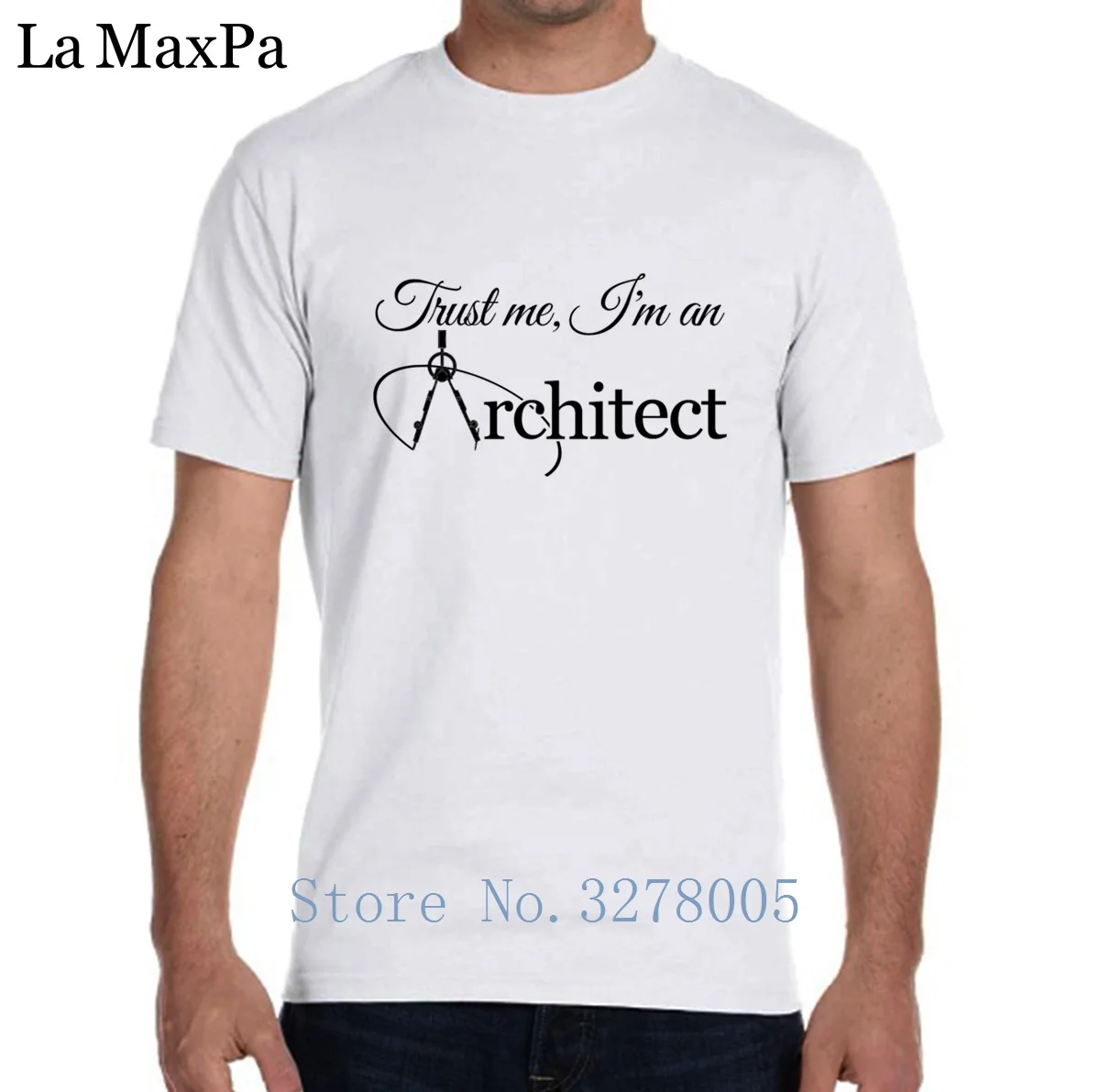 Футболка на заказ повседневная одежда Trust Me I'm An Architect Мужская футболка Kawaii 100%