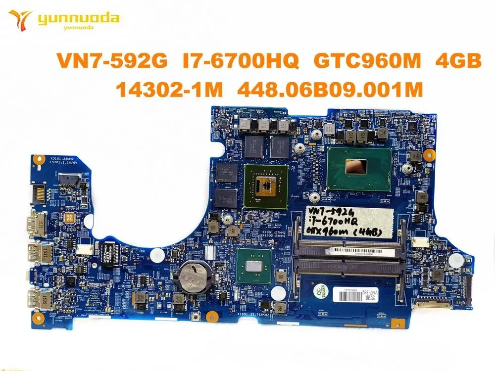 Original for font b ACER b font VN7 592G laptop motherboard VN7 592G I7 6700HQ GTX960M