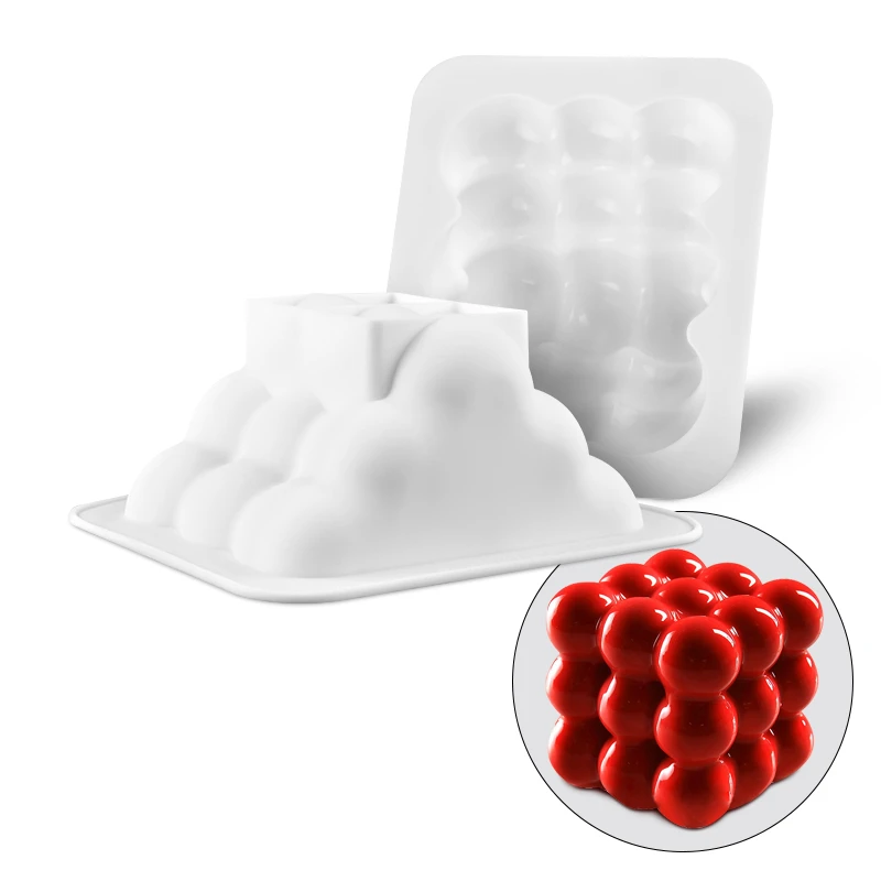 

Silicone 3D Cake Mold Mousse Pan Non-stick Baking Cakes Mold Geometric Shape Decorating Bakeware Tools