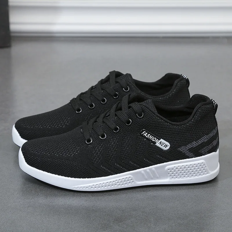 

Women Flats Black Mesh Sneakers 2019 New Basket Chaussures Femme Flat Men Casual Shoes sneakers men