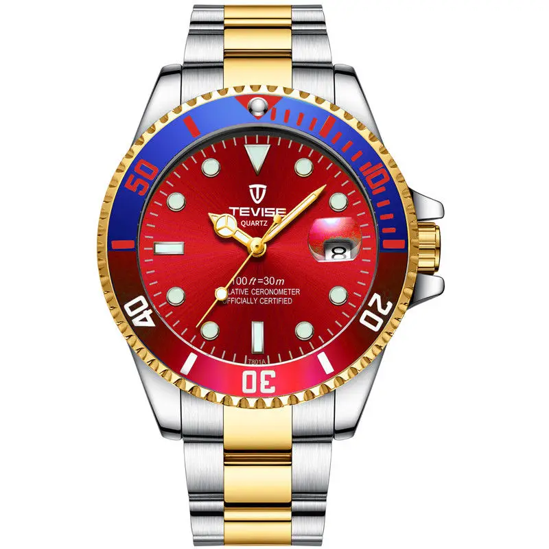 

2018 Tevise Brand Men Watch Role Date Fashione luxury Submariner Clock Male Reloj Hombre Relogio Masculino men's gift