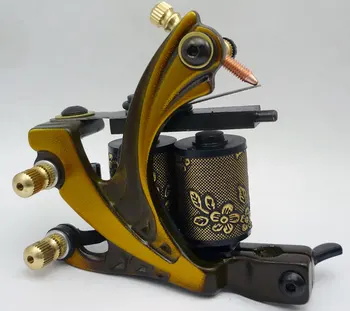

10Pcs/lot Pro Casting Iron Tattoo Machine 10 Wraps coil stainless steel Tattoos Body Art Gun Coil Machine LPC-ITM-7058-3C