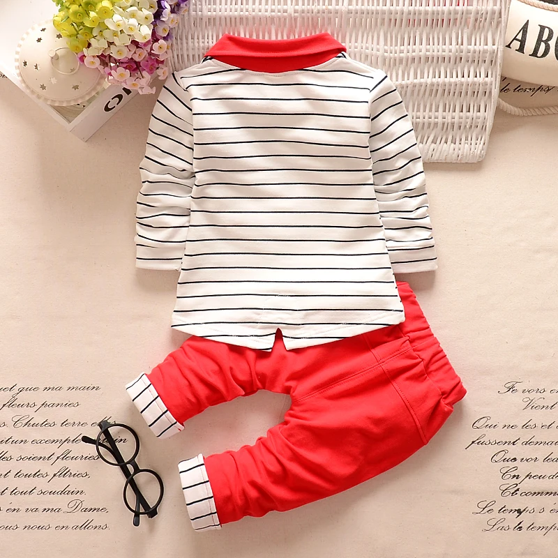 BibiCola newborn baby boys Clothing sets top+pants infants animal clothes set kids toddler Autumn set boys sport tracksuit set