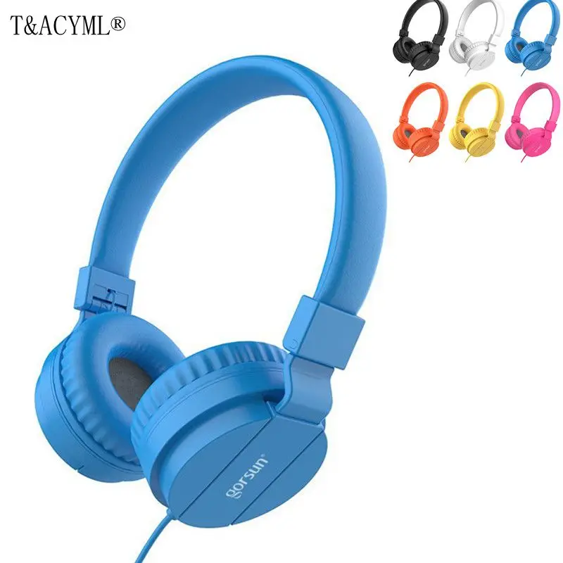 T & ACYML модные музыкальные наушники детская гарнитура красочные проводные для