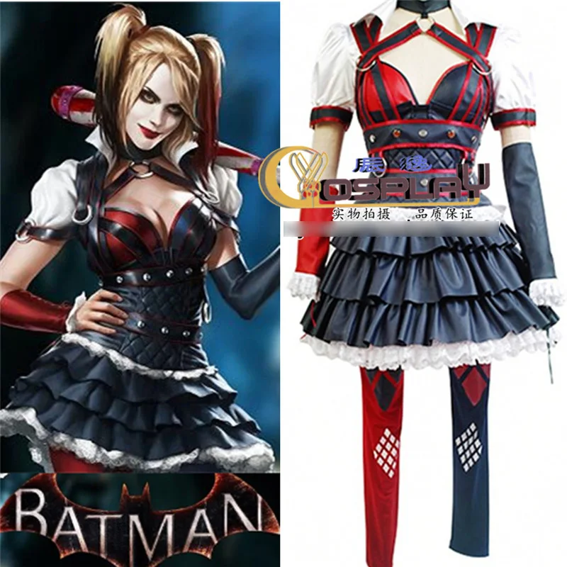 Disfraz de Cosplay de Harley Quinn para mujer disfraz de