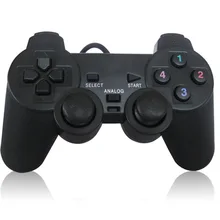 Проводной USB 2,0 черный геймпад, джойстик игровой контроллер для ПК ноутбука для Raspberry Pi 3 для PS3 для sony Playstation