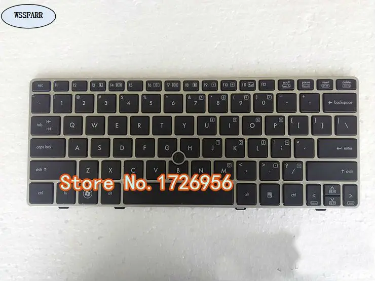 

Genuine Original laptop Keyboard for 2560 2560P 2570 2570P US keyboard 638512-001 651390-001 with borders