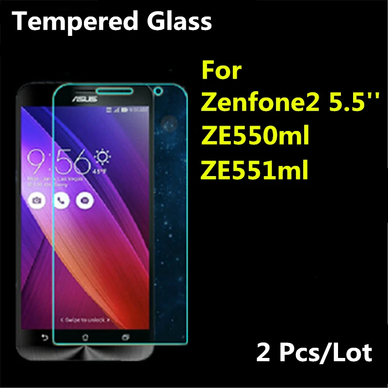 Закаленное стекло для ASUS Zenfone 2 шт. защитная пленка экрана Zenfone2 ze550ml ze551ml 2.5D 9H 5