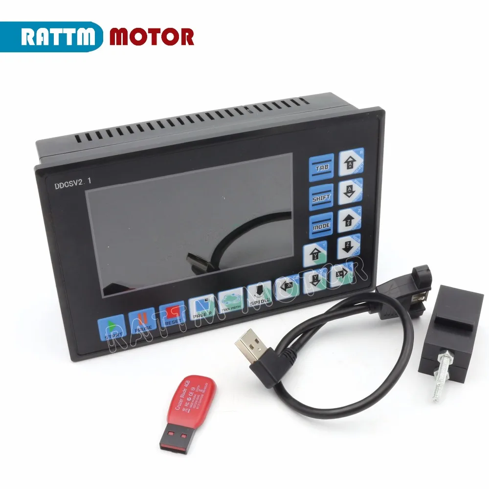 

4 axis PLC controller 500KHz off-line operation for CNC Router Engraving Milling Machine supports stepper motor and servo motor