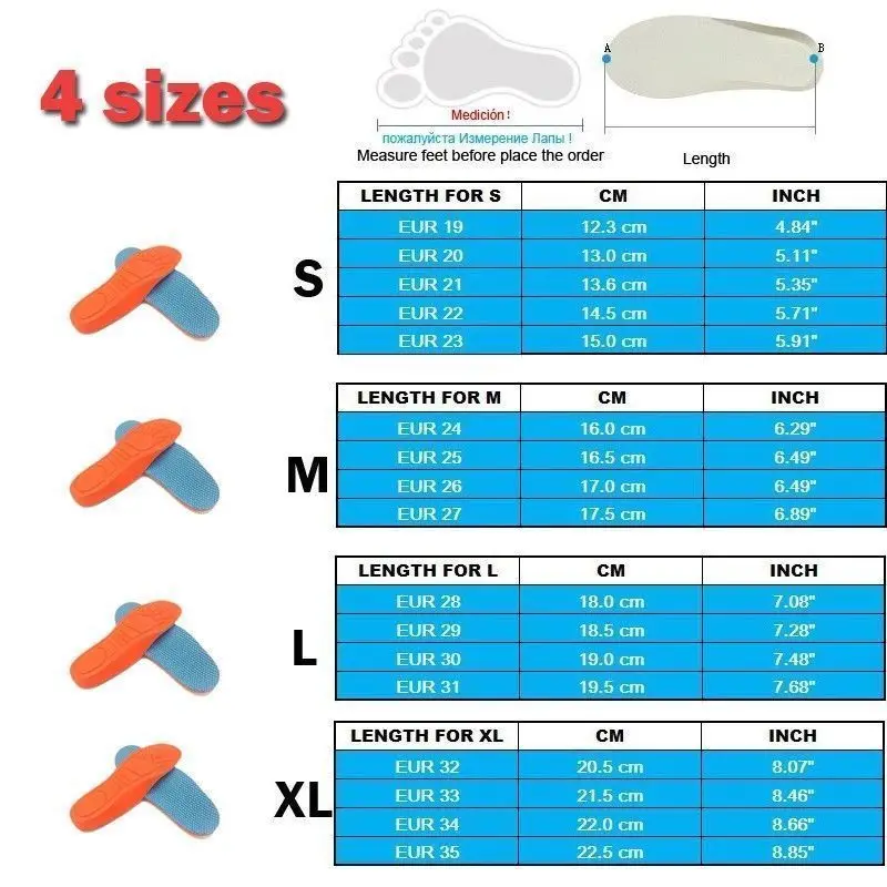 Ортопедическая поддержка для стопы вкладыши в обувь Pad боли для Для детей