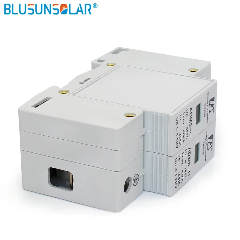 Высокое качество 20-40kA 2P+ N 110V 220V 380V AC din-рейка SPD низкое напряжение устройство защиты от перенапряжений