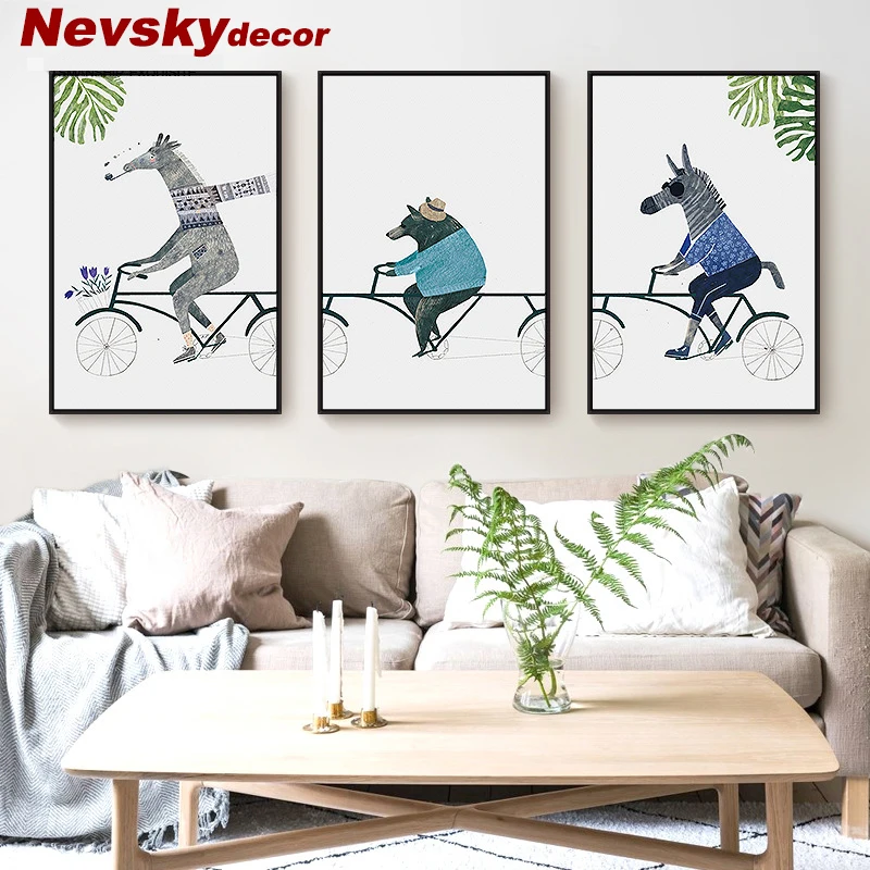 

Nevsky animal abstract art paintings on the wall for a house with a frame for living room bedroom cuadros decoracion on canvas