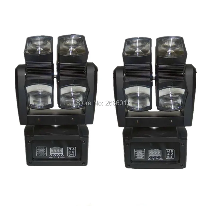 

2pcs/lot Dual Heads Moving Head Light Eight Lenses Both Head and Yoke Rotates Continuously 360 Degrees Pixel Control on Each Led