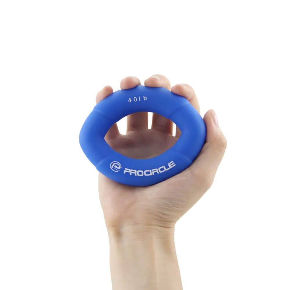 ProCircle рукоятки для тренировки мышц, зеленое резиновое кольцо, тренажер для пальцев, рукоятка, удобная для переноски, ручной захват, захватывающее кольцо