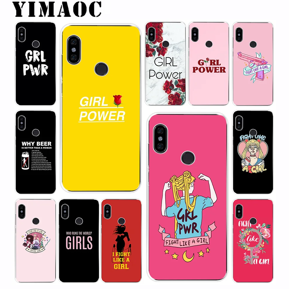 YIMAOC Girl power Flight Like A Мягкий силиконовый чехол для Xiaomi Redmi 6 6A 5A 5 S2 Puls Note 8 7 4X4 4A Pro Go |