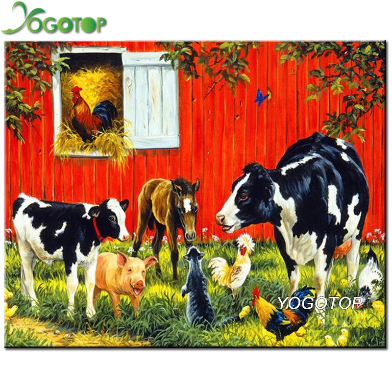 Cow Lovers-5D Diamond Painting Needlework Mosaic DIY Cross Stitch Kit Embroidery for Bedroom Decor Gifts