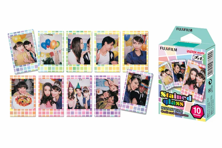 Пленка Fujifilm Instax Mini 8 витражное стекло 30 листов фотобумага для камеры Fuji
