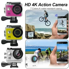 30 м Водонепроницаемая Экшн-камера H9R Ultra HD 4 K WiFi 1080 P/60fps 2,0 lcd 170D объектив шлем Cam pro спортивная камера
