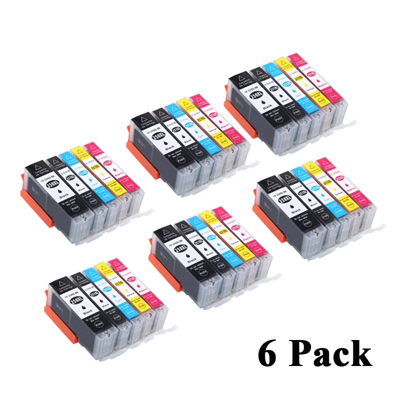 

30Pcs Compatible PGI250 PGI 250 CLI251 Ink Cartridge For Canon PIXMA IP7220 IP8720 MX922 MX722 MG5420 MG5422 MG5520 MG6320 MG6