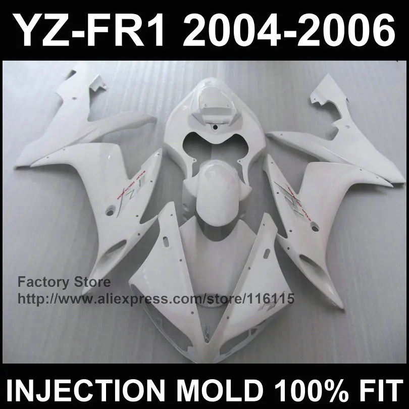 MOTOMARTS идеальные комплекты белого тела для YAMAHA Обтекатели YZF R1 2004 2005 2006 YZFR1 04 05 06 YZF1000