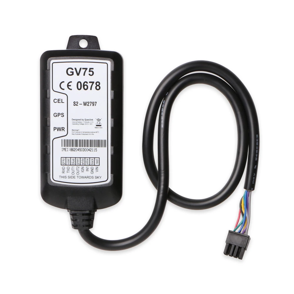 Автомобильный GPS трекер Queclink GV75 2G GSM автомобильный водонепроницаемый IP67 8 В 32