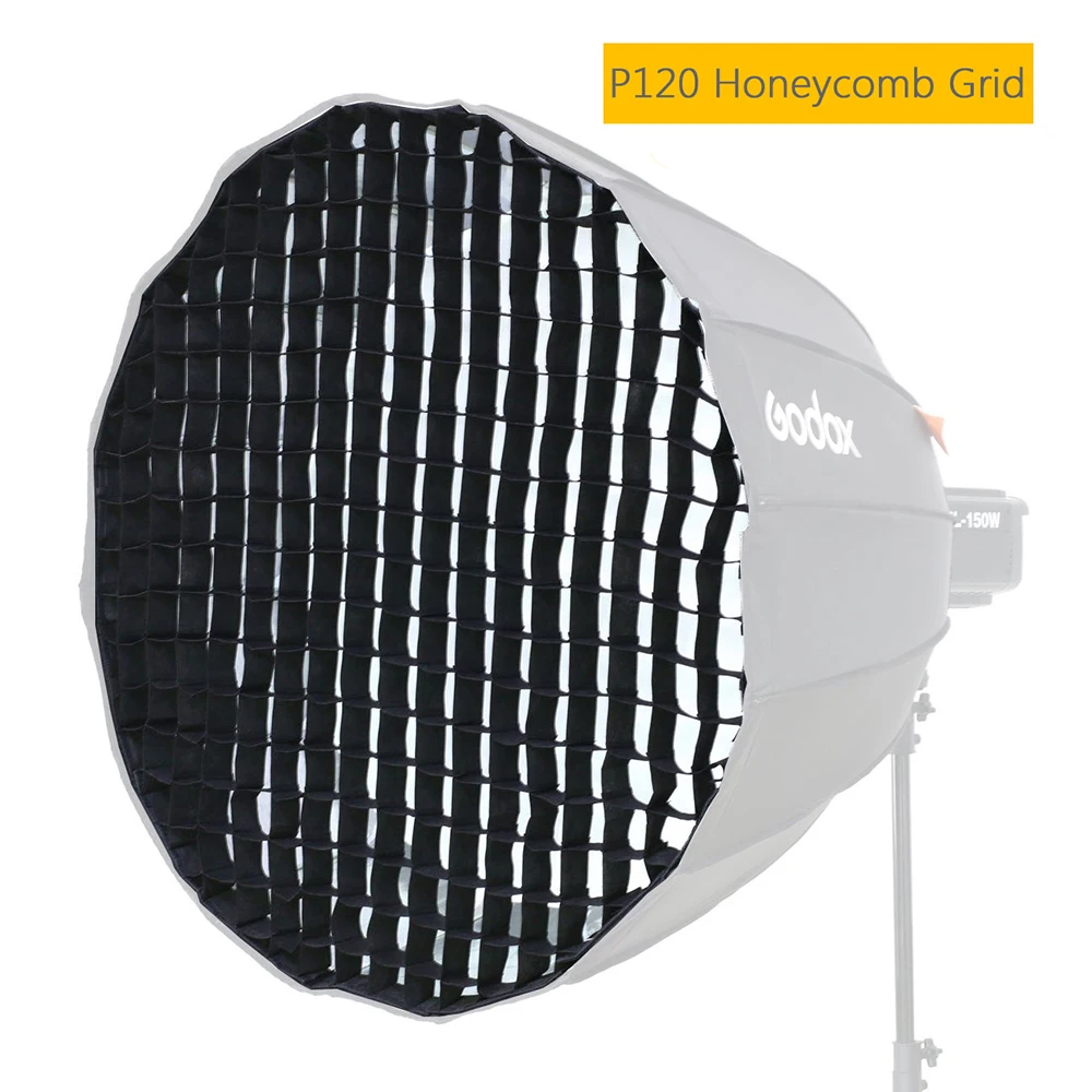 

Portable Godox P120L P120H 120cm Deep Parabolic Softbox Honeycomb Grid for Studio Softbox (Only Grid)