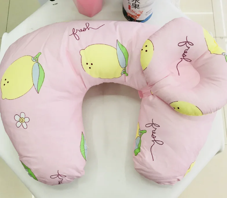 Коттен для беременных Грудное вскармливание подушку для обниматься U-образный Детские подушки для мам кормления талии подушка для младенцев Z798 - Цвет: Розовый