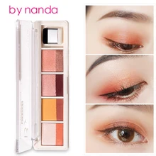 4 цвета/набор мерцающие тени для век палитры Пигмент Порошок Тени для век матовый Palete Nakesd Eye Makeup 2 стиль