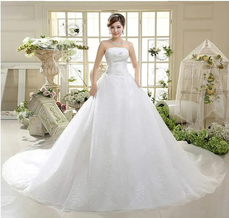 Чистый запас Размер M 5 Стиль свадебное платье дешевое свадебное платье сделано в Китае - Цвет: HS585