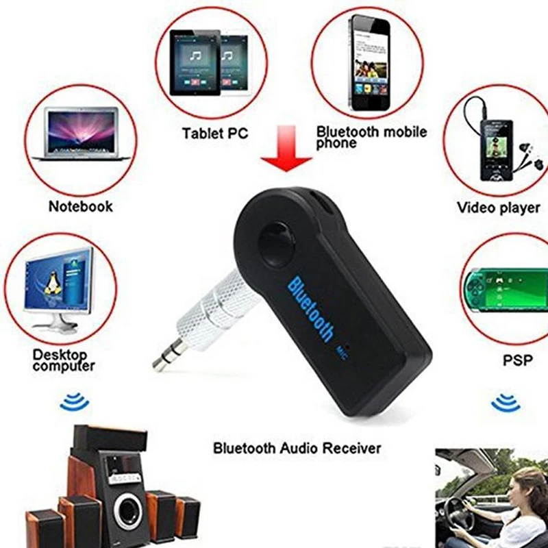 50 шт. Bluetooth телефон автомобильное зарядное устройство приемник Aux стерео