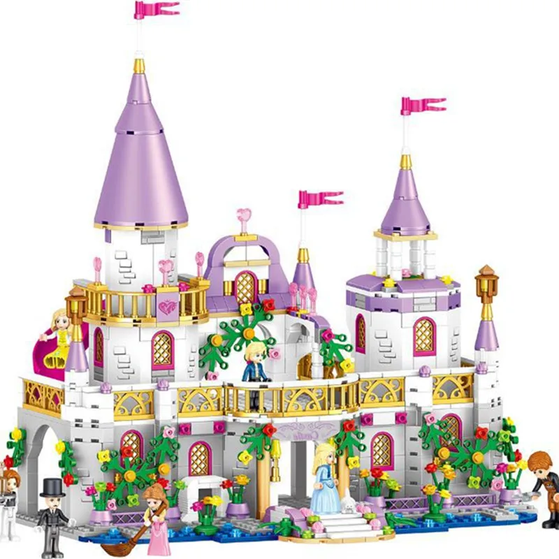 

Princess Windsor's Castle DIY Model Building Blocks Bricks Kit Girls Toys for Children Compatible with Legoingly Birthday Gifts