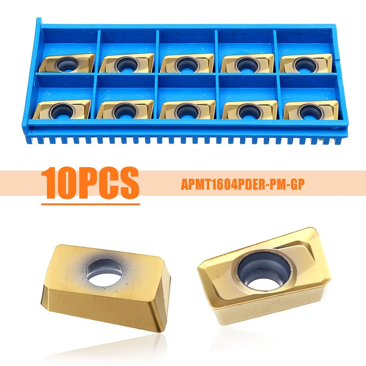

10pcs APMT1604PDER-PM-GP Carbide Insert Face Mill Cutter Turning Tool Finish Machining Carbide Turning Tools