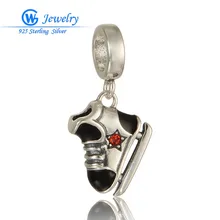 925 Zapatos de Deporte de Plata Esterlina Granos Del Encanto adapta a Las Pulseras Europeas para Las Mujeres abalorios kit joyeria GW Joyería S303H20