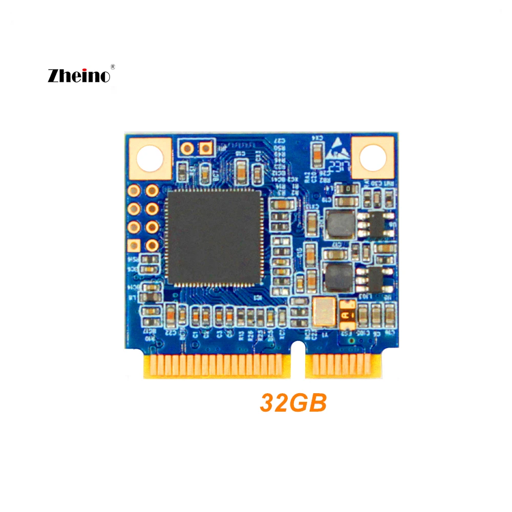 Zheino половина размер mSATA 16 ГБ 32 ГБ 64 ГБ SSD 2D MLC NAND флэш внутренний модуль твердотельный диск для портативных ПК