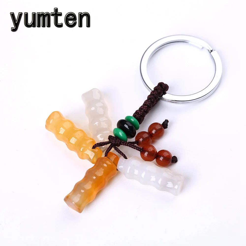 Yumten камень брелки Персонализированные Брелки Оптовая Продажа Брелок кольцо